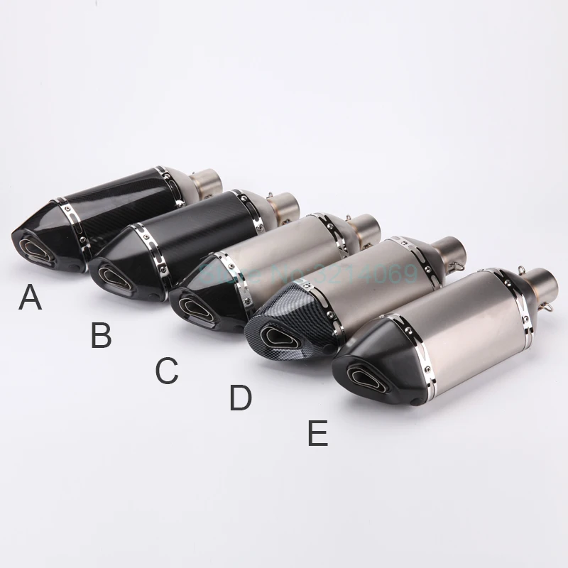 Motorcycle Akrapovic Exhaust Muffler Universal ID:51mm Carbon Fiber Motorbike Exhaust Pipe Escape Damper Removable DB Killer
Motorcycle Akrapovic Exhaust Muffler Universal ID:51mm Carbon Fiber Motorbike Exhaust Pipe Escape Damper Removable DB Killer