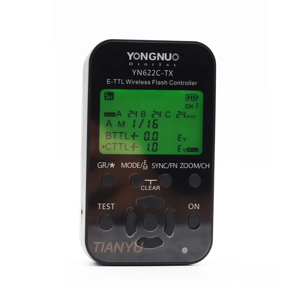 Новейший Yongnuo YN 622C TX YN622C ЖК беспроводной e TTL контроллер вспышки 1/8000s триггер