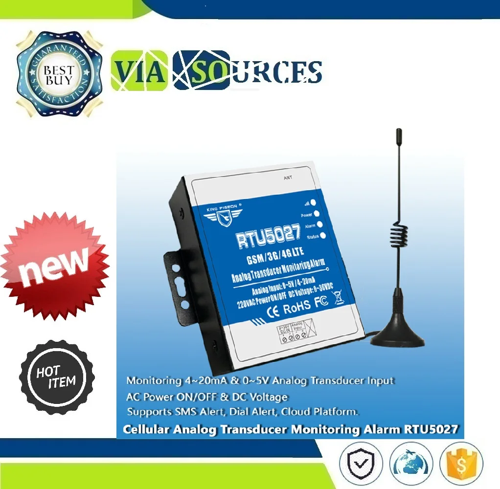 

RTU5027 Wireless IOT Modbus Gateway Analog Transducer Power Status Monitoring Alarm Controller can be Integrated Cloud Platform