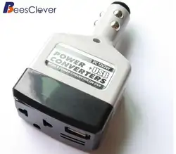 BEESCLOVER автомобильный прикуриватель розетка мощность + USB конвертер автомобильный преобразователь мощности инвертор 12 В/24 В для 220 В адаптер