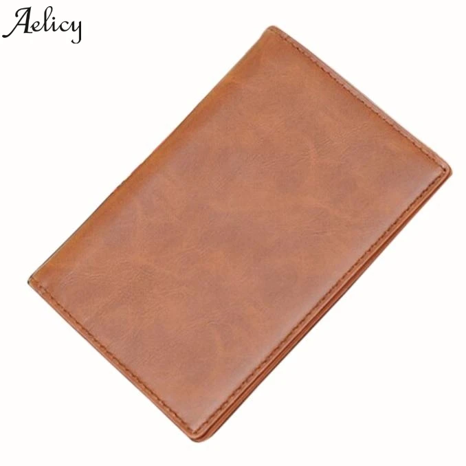 

Fashion Wallet Credit Cards Small ID Holder Slim Pocket Case Men Leather Card Cash Receipt Holder Organizer Bifold Wallet Purse
