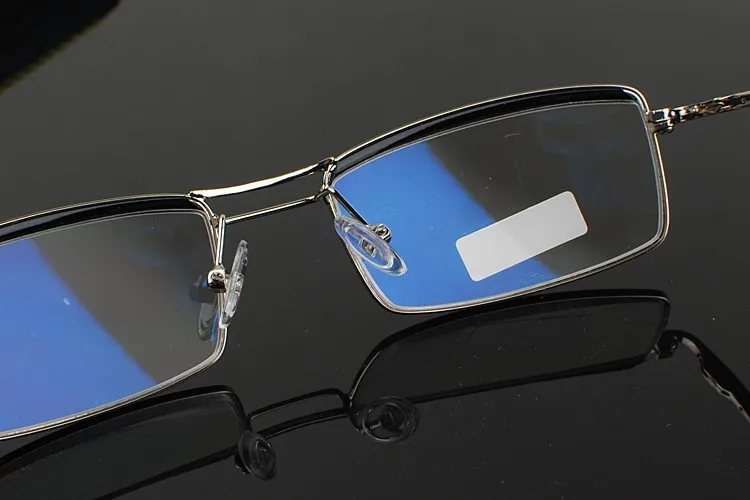 Настоящие оптические Заказные линзы близорукость бизнес покрытые двойной мост коммерческие мужские очки для чтения фотохромные-1 до-6