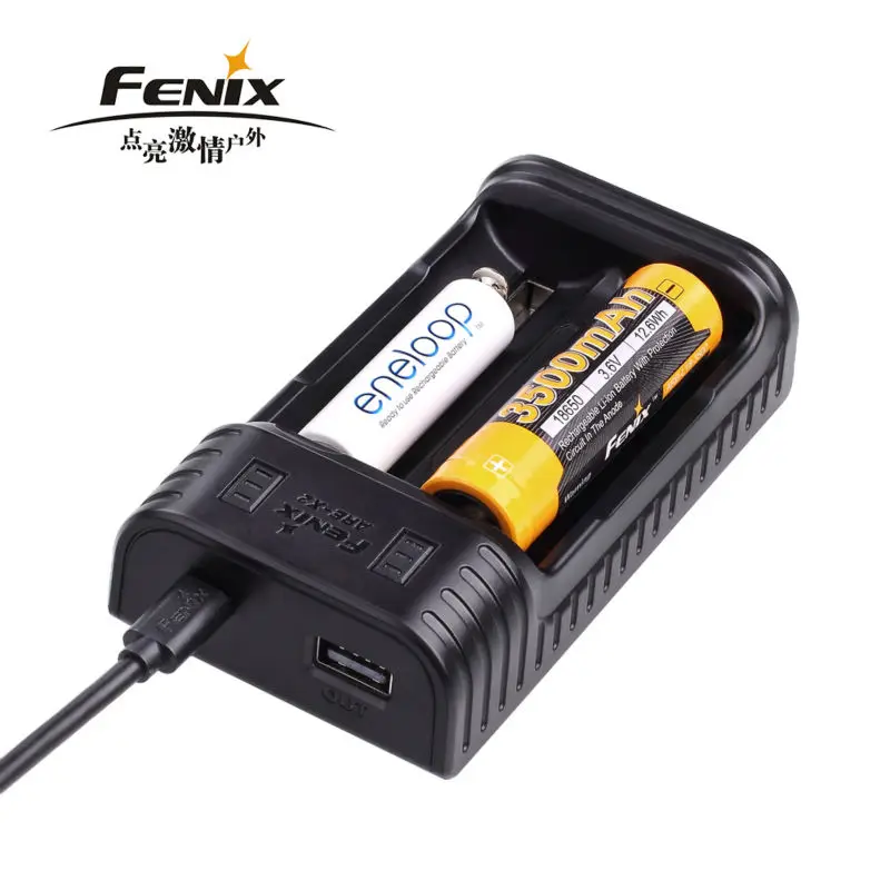 FENIX ARE-X2 usb зарядка/разрядка двухканальный смарт-зарядное устройство для литий-ионных/Ni-MH и Ni-Cd батарей