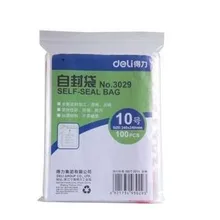 Бренд Deli 3029 толстые пластиковые ziplock Сумки 10#(24*34 см) 100 шт. толщина слоя: 4 мкм