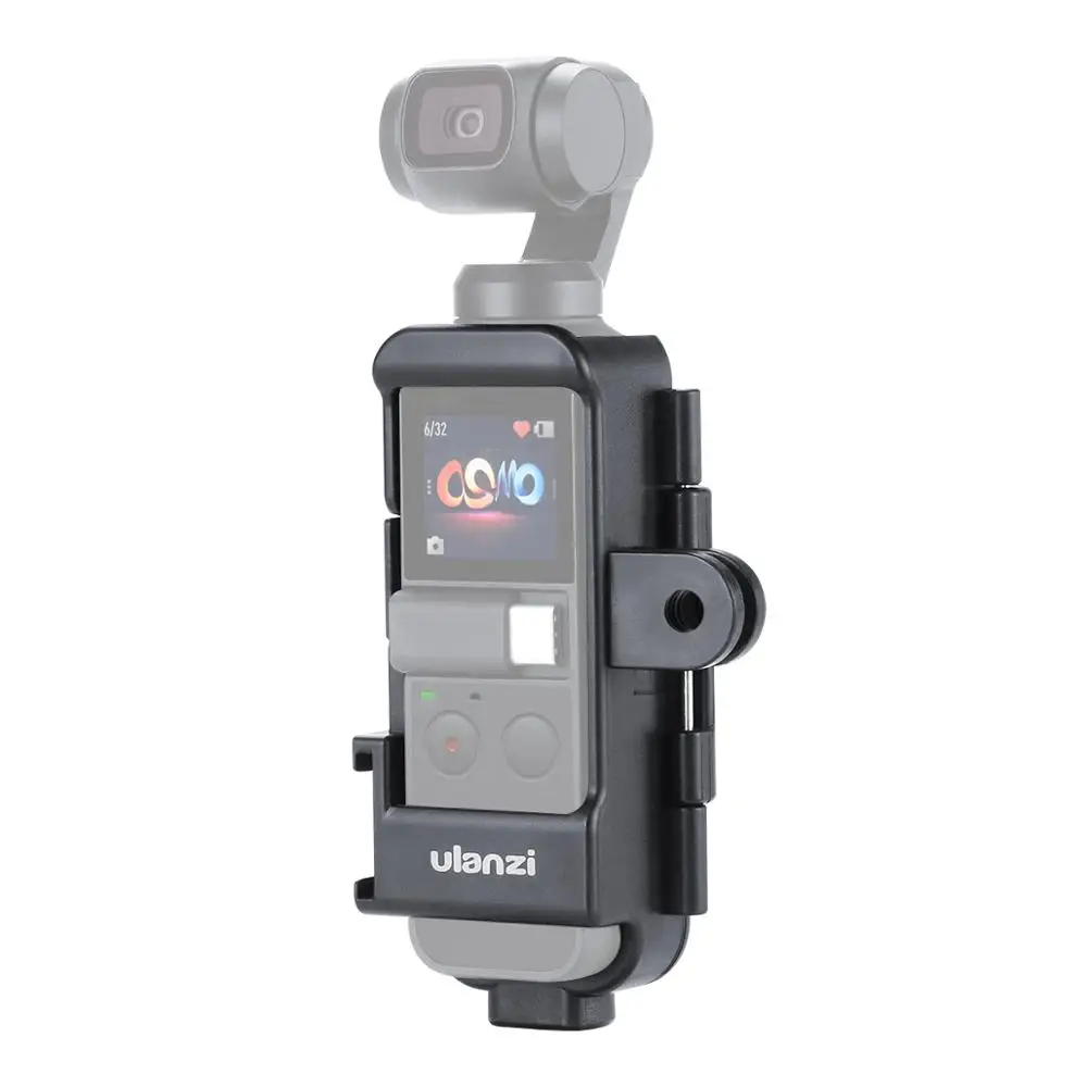 

Ulanzi OP-7 Vlog Case Housing for DJI Osmo Pocket Extend Mount Adapter with 1/4 Screw Cold Shoe Osmo Pocket Gimbal Accessories