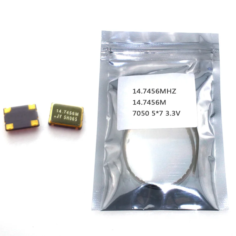 

10pcs SMD 5070 active crystal oscillator OSC 14.7456MHZ 14.7456M 7050 5*7 3.3V 25PPM