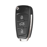 KEYYOUเปลี่ยนพับ 3 ปุ่มรีโมทกุญแจรถFobสำหรับAudi Q7 A3 A4 A6 A6L A8 TT 2008 2009 Key Fobกรณี 2