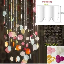 № 57 готовая занавеска 28 шт./лот разноцветная ракушка занавес украшенный камнями дверь занавес экран крыльцо перегородка Рождественское украшение