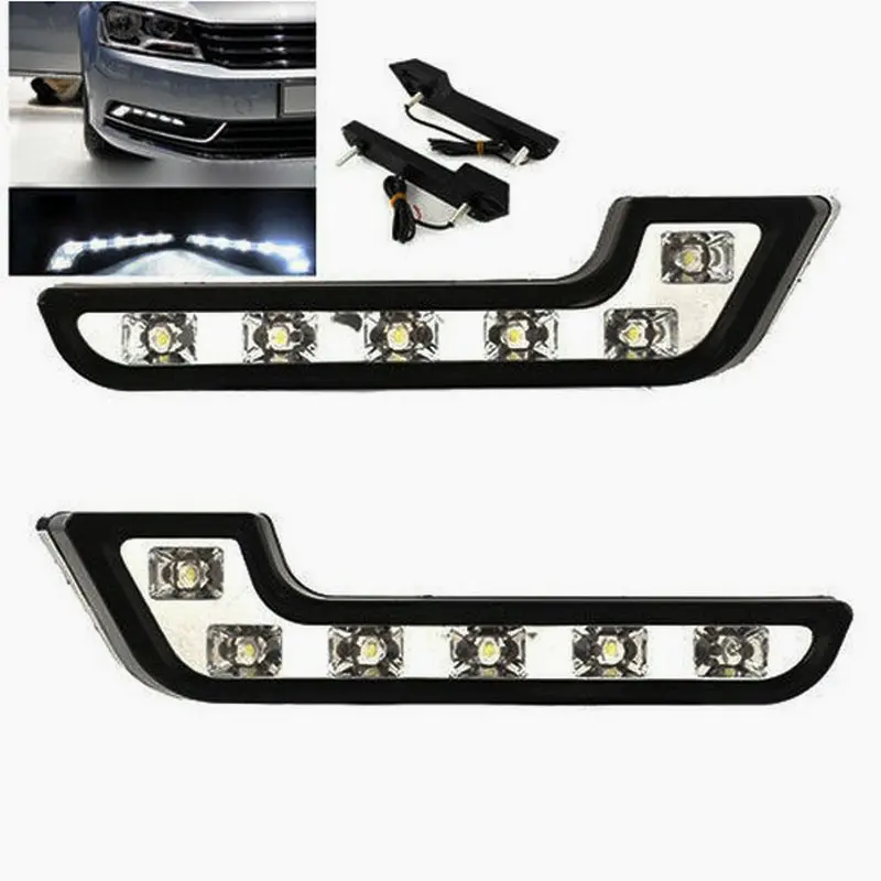 

2PCS 6LED Driving Lamp Fog 12V DRL Daytime Running Light White for Auto Car