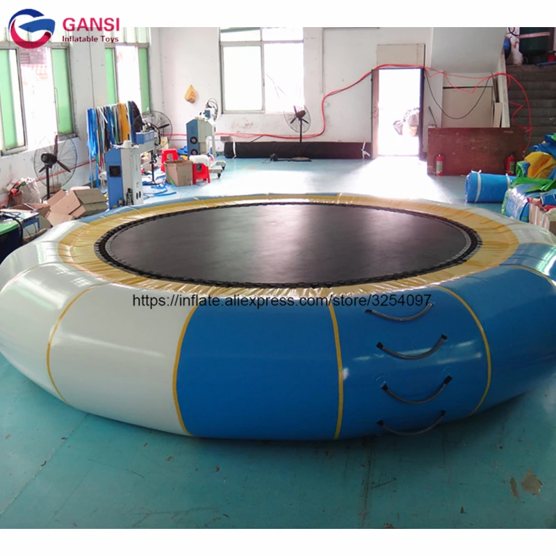 Durable Waterproof Used Water Trampoline , Sport Equipment Inflatable Water Trampoline For Sale