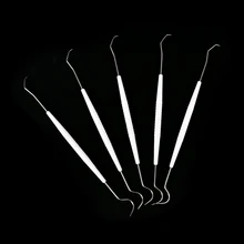 10 шт./лот одноразовый временный из нержавеющей стали двойной крюк стоматологический Набор Инструментов Зуб стоматологический проводник денталистский зонд материалы