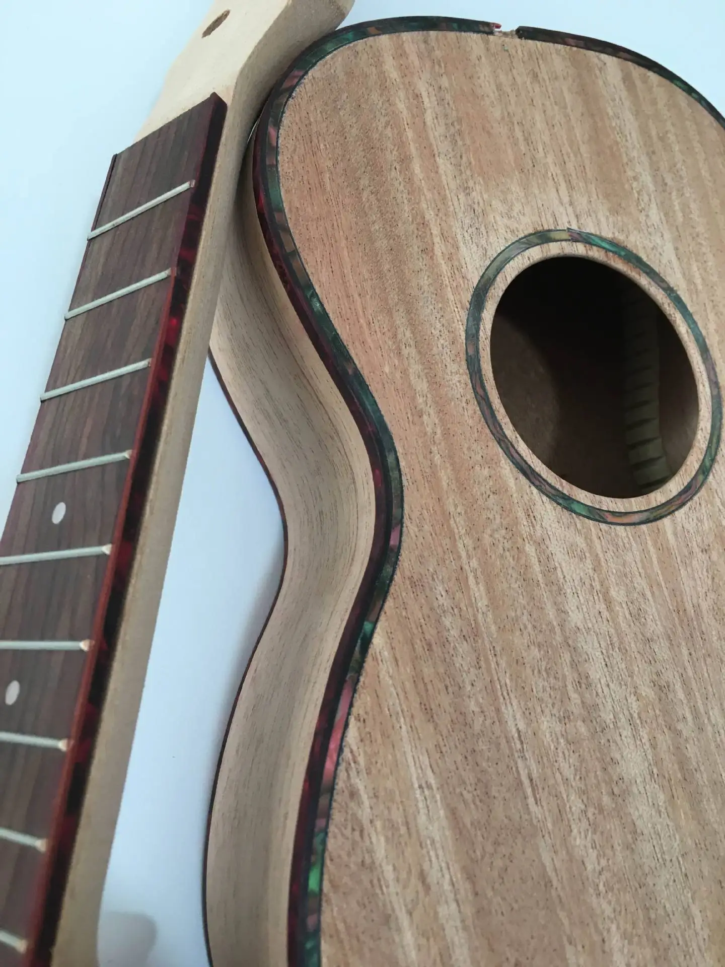DIY 23 дюймов профессиональные ножки против скольжения укулеле из красного дерева DIY Kit Гавайские гитары отверстие для ручной работы