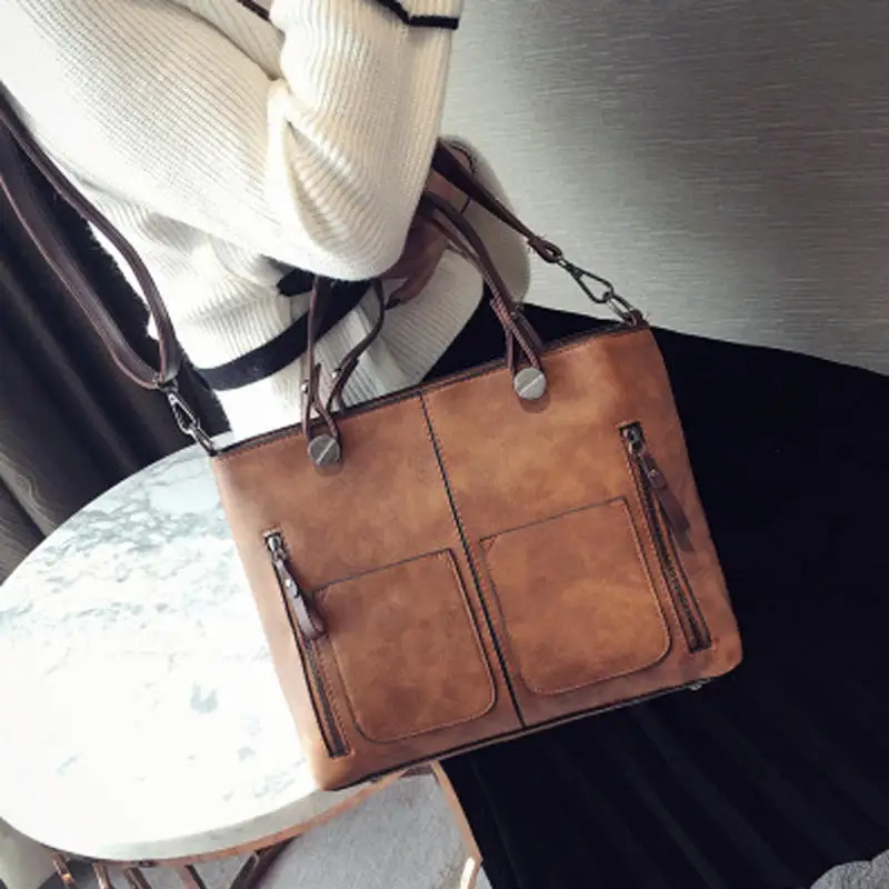 2019 новые модные женские винтажные наручные сумки через плечо женская сумочка-клатч через плечо женская Высококачественная кожаная сумка