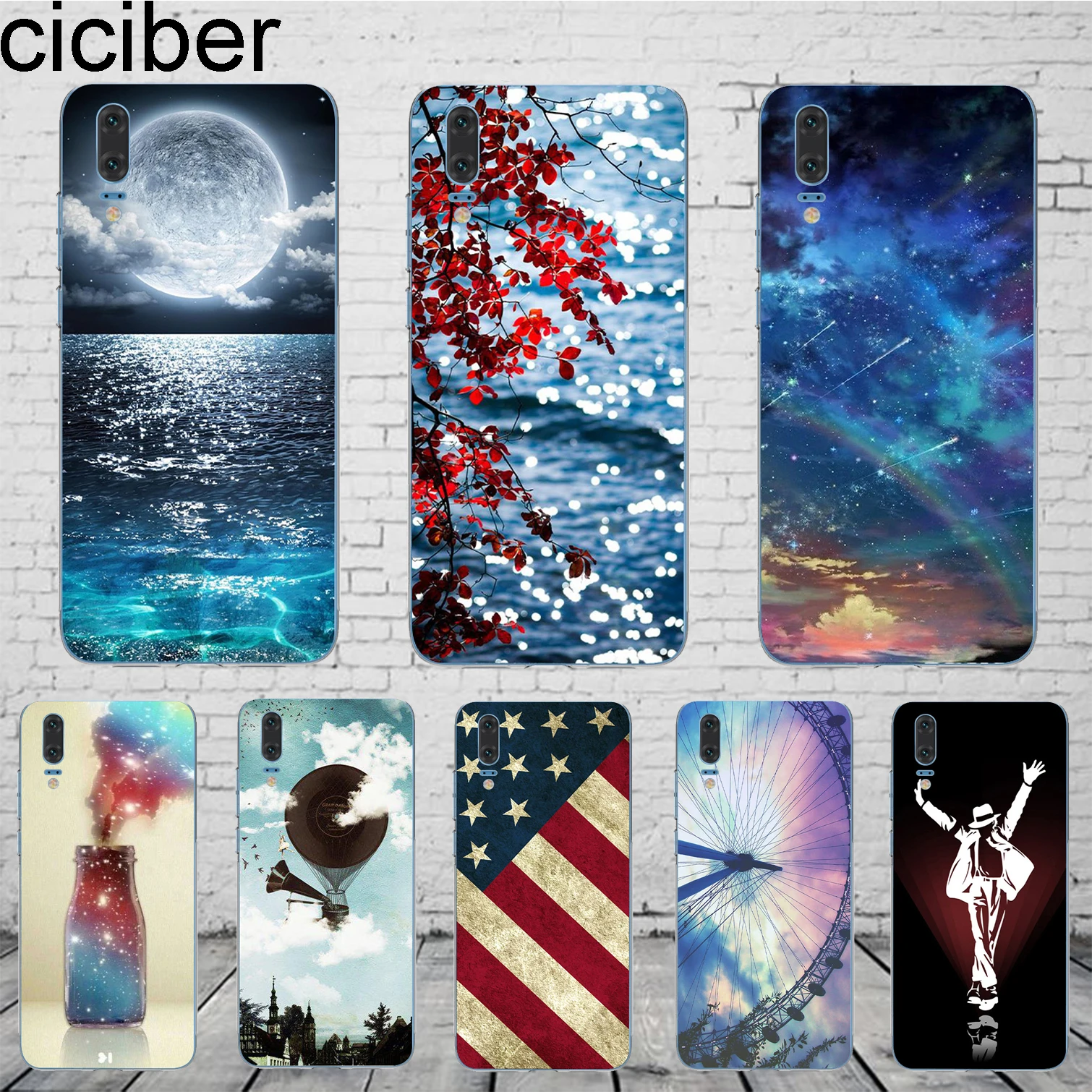 

ciciber American Flag Cover For Huawei P30 P20 P10 P9 P8 Lite Pro Plus 2017 P smart 2019 Phone Cases Soft TPU Shell Fundas Coque