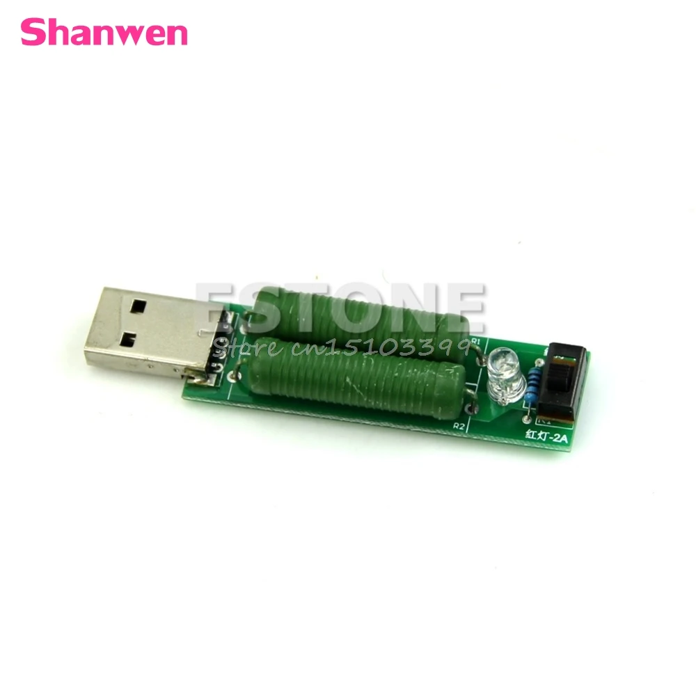 1 шт. USB мини разрядный интерфейс нагрузочный резистор с переключателем 2A 1A
