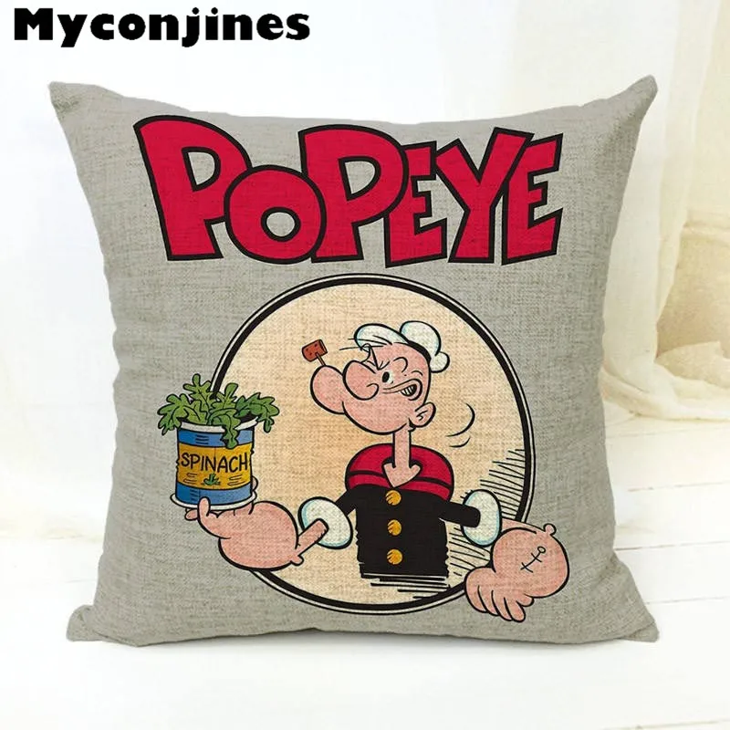 Наволочка с принтом из мультфильма анимация Popeye Ariver Pluto Spinach Letters домашняя спальня диван офис открытый автомобиль Декор белье Travesseiro