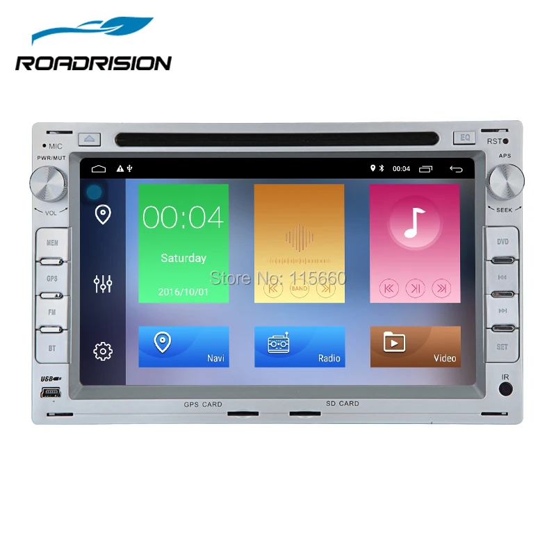 RoadRision Android 8 1 четырехъядерный 2Din автомобильный GPS навигатор DVD плеер для Volkswagen VW