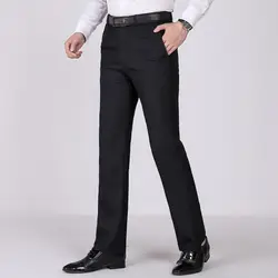2019 весна зима офисные брюки для мужчин бизнес Clasic мужской деловой костюм свободные офисные Мужские модельные брюки Pantalon Vestir Hombre