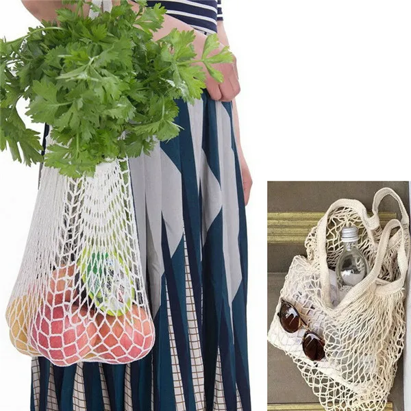Новая сетчатая Сетчатая Сумка-сетка, многоразовая сумка для покупок, прибор для хранения фруктов, сумка, женская сумка, сумка для покупок, сумка для покупок