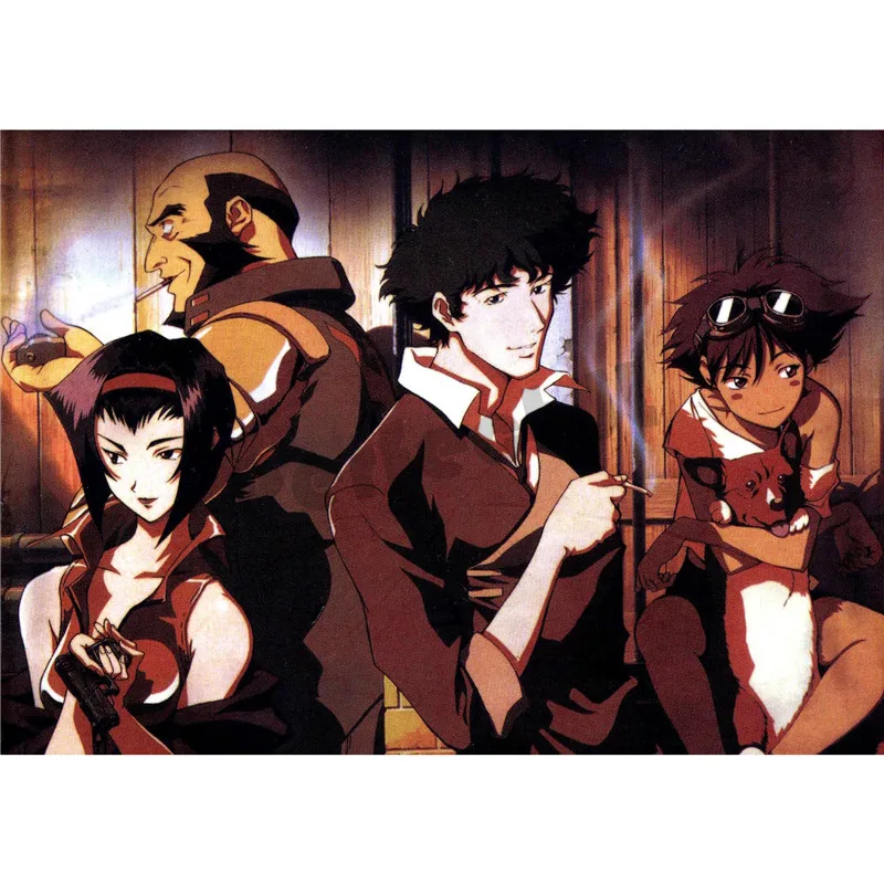 Ковбойский декоративный постер bebop для домашнего интерьера белый с покрытием