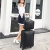 16,20,24 Inches women retro bavul valiz trolley koffers spinner travel luggage set PU leather ► Photo 3/3