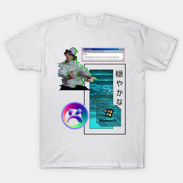 

Men's 2019 Fashion Style T-Shirt Yung lean Vaporwave aesthetics T Shirt