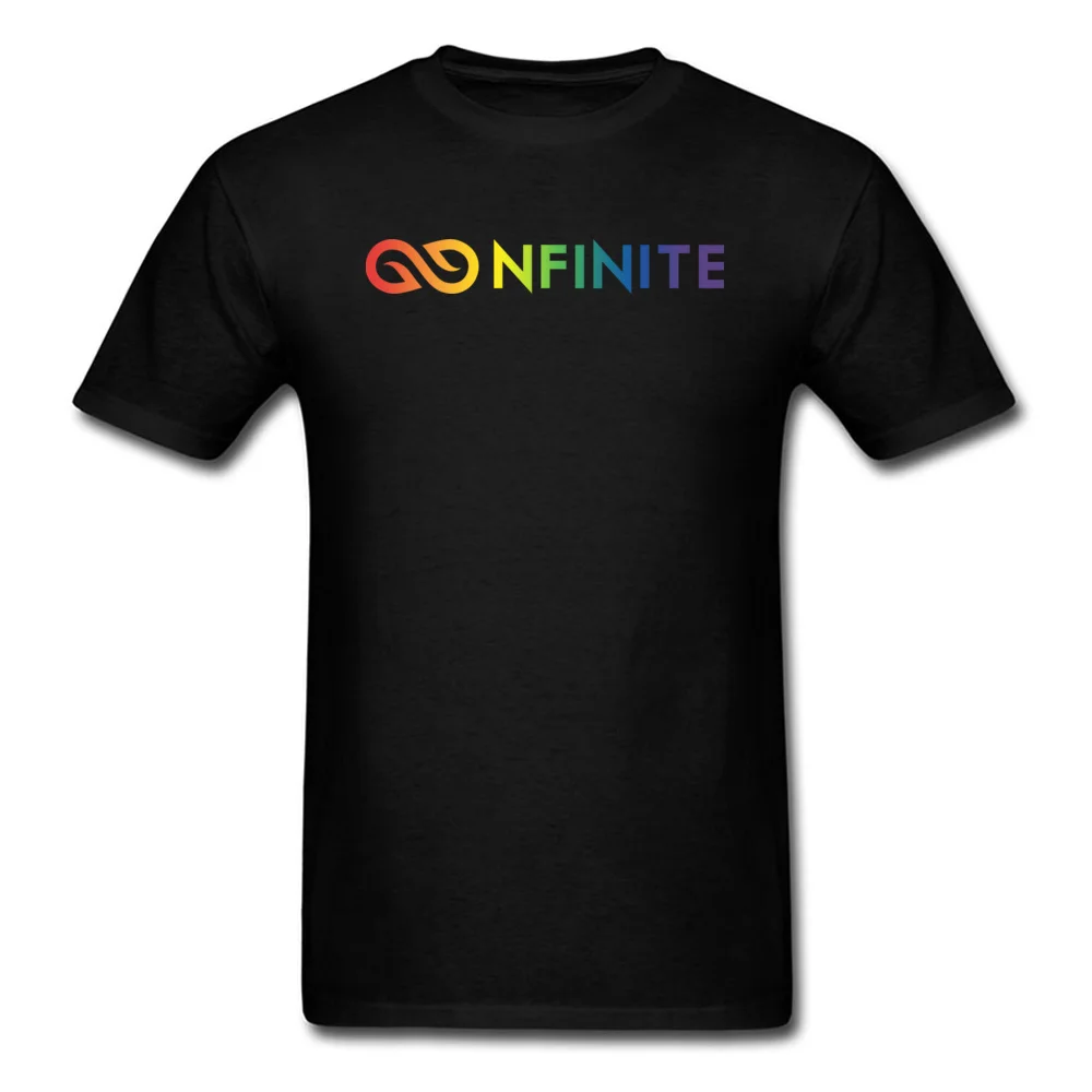 Nfinite Pride T-shirts Design Short Sleeve New Design Round Neck All Cotton Tops T Shirt Top T-shirts for Men VALENTINE DAY Nfinite Pride black