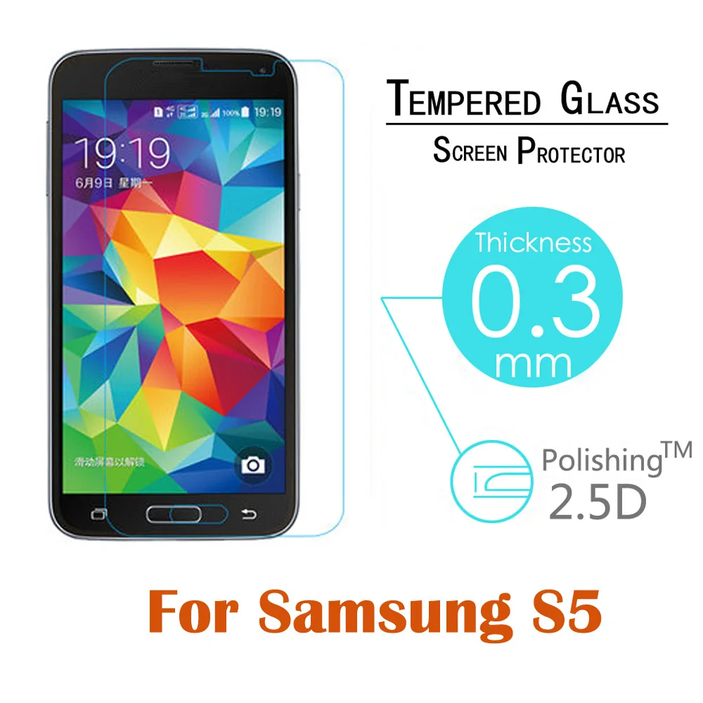 Protection Tempered Glass Screen Film for Samsung Galaxy S3 S4 S5 Mini S3 S4 S5 Note