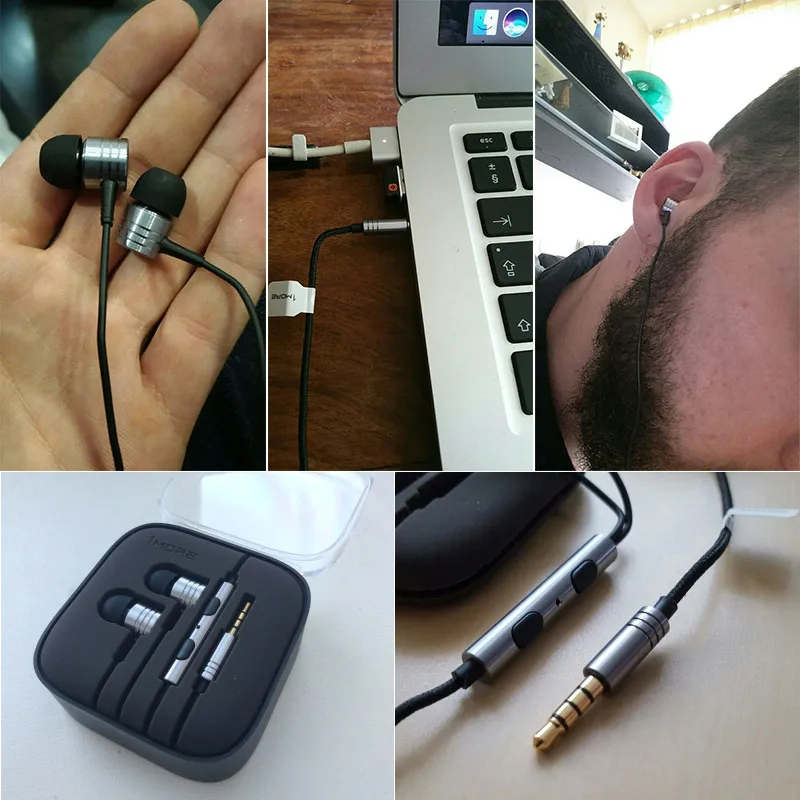 Оригинальный 1more Piston 2 in Ear Наушники Earpones с пультом дистанционного управления и
