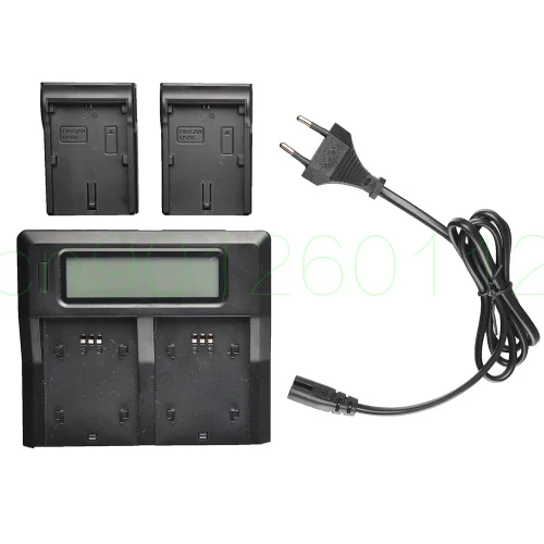 Lp-E6 Lp-E6N Dual Channel Digital Camera Battery Charger W/Lcd Per Canon 5Dii 5 Diii 5D 5Dsr 6D 7Dii 60D 80D 70D