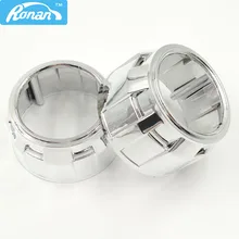 2PCS 2.5 inch Lens Shroud Bi Xenon Projector Lens shroud Parking Car Light sourcing DIY Car Projector Lens Mask free shipping