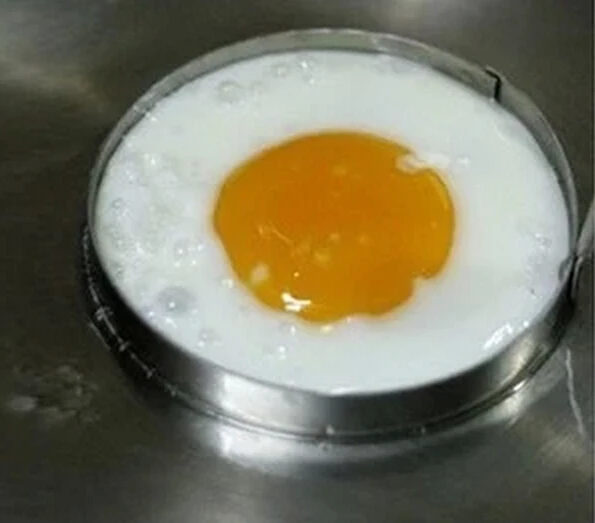 Из нержавеющей стали круглый Омлет формы круговой кольца модель Fried Egg Плесень