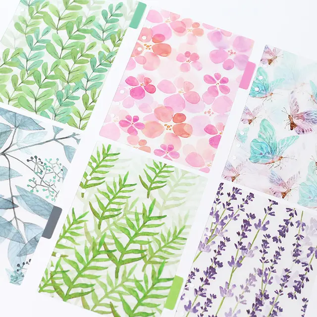 aliexpress com buy a5a6 pp frosted planner s inner pages spacer