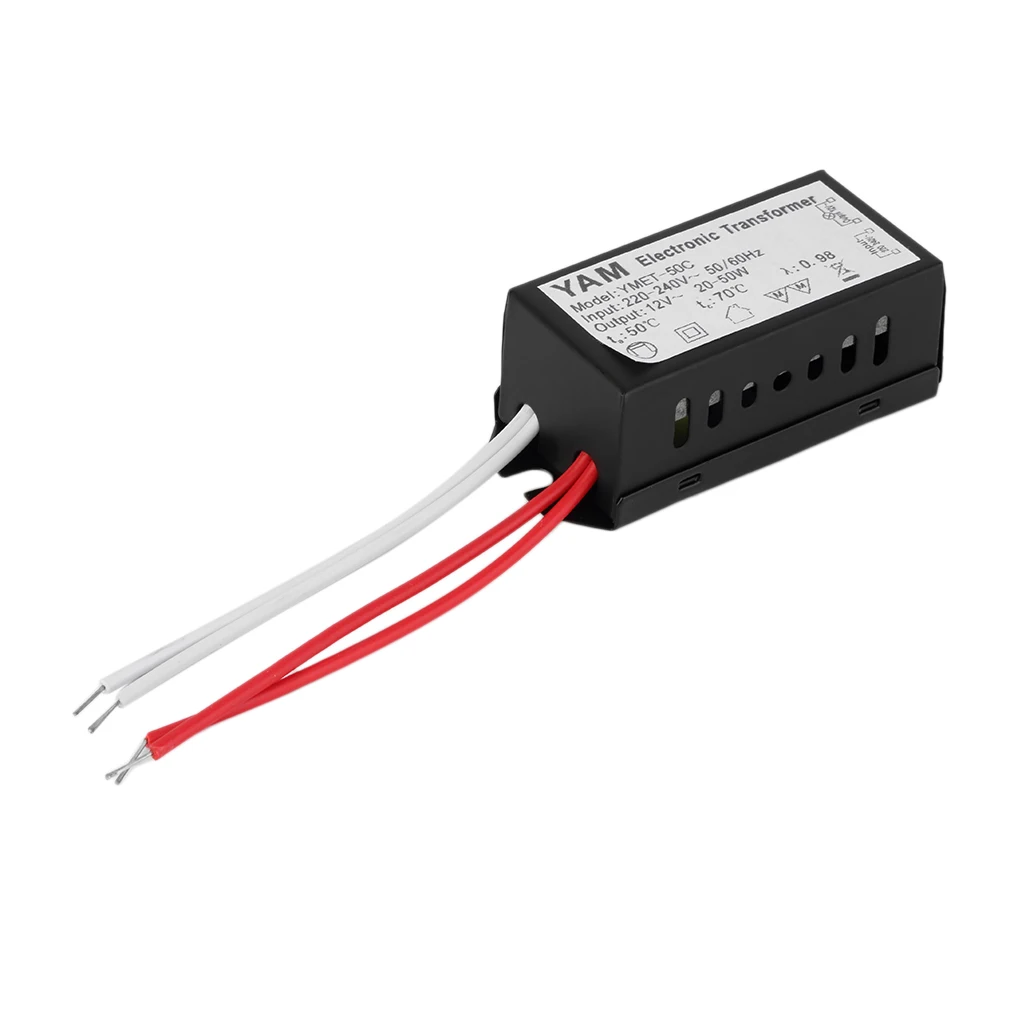 

1Pc AC 220V to 12V short-circuit protection Halogen Lamp Electronic Transformer Power Supply LED Driver P0.4