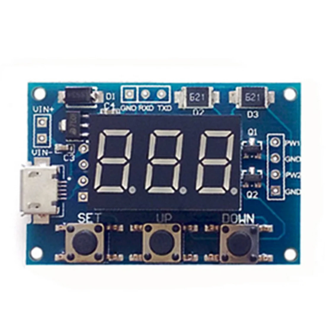 

Signal Generator PWM Pulse Frequency Duty Cycle Adjustable Module LCD Display 5-20V PWM Board Module
