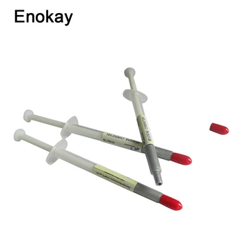

Enokay 2pcs set Silver Paste CPU Processor VGA Card Thermal Paste Heaksink Compounds