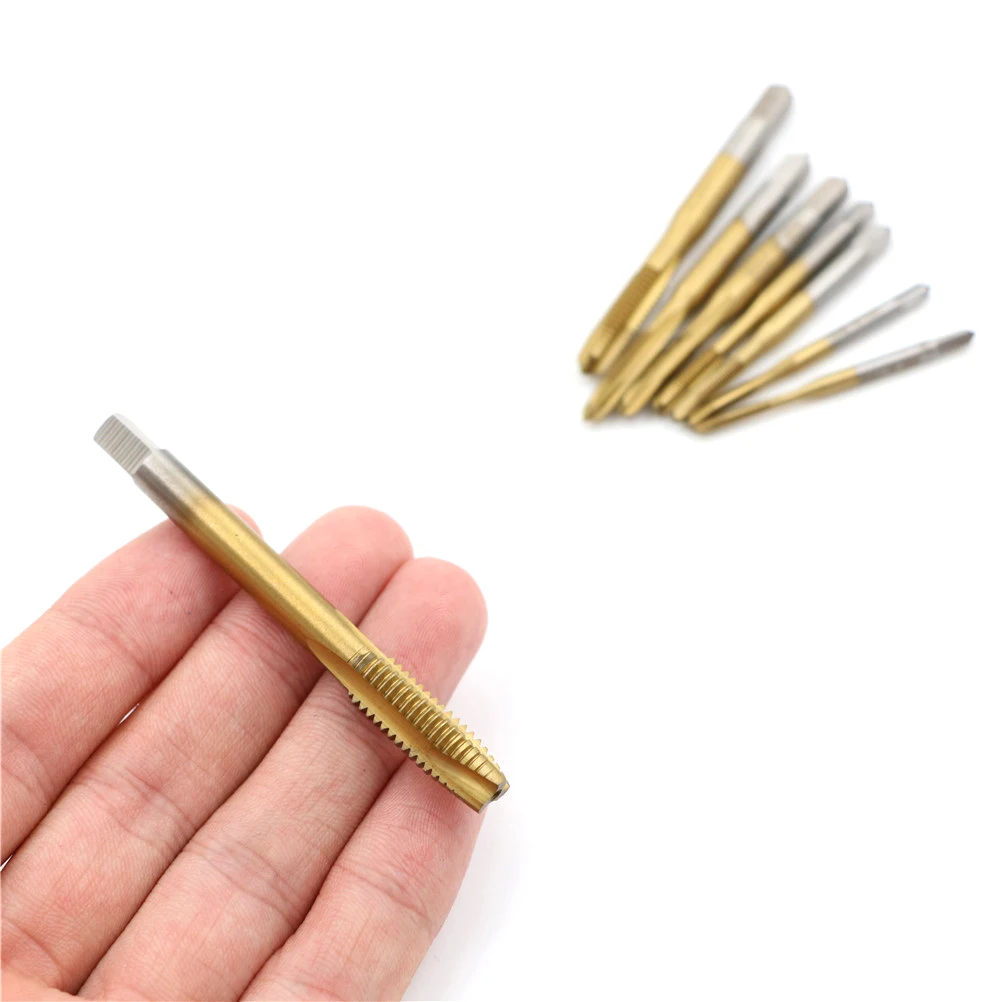 

Spiral Point Thread Plug Handle Taps HSS Titanium Machine Right Hand Tap Drill M2/M2.5/M3/M3.5/M4/M5/M6/M8 HOT