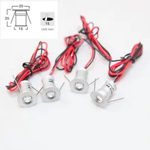 12 в 1 Вт Светодиодный прожектор теплый белый холодный белый Светодиодный светящийся прожектор для лестниц 1 Вт Светодиодный Кабинетная потолочная лампа 9 шт./партия