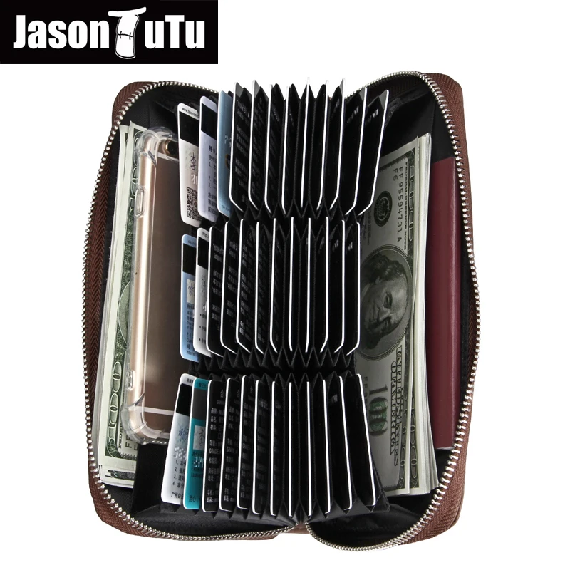 

rfid Business Large capacity credit card holder Male purse leather card wallet passport cover Card Holders purse women FB4103
