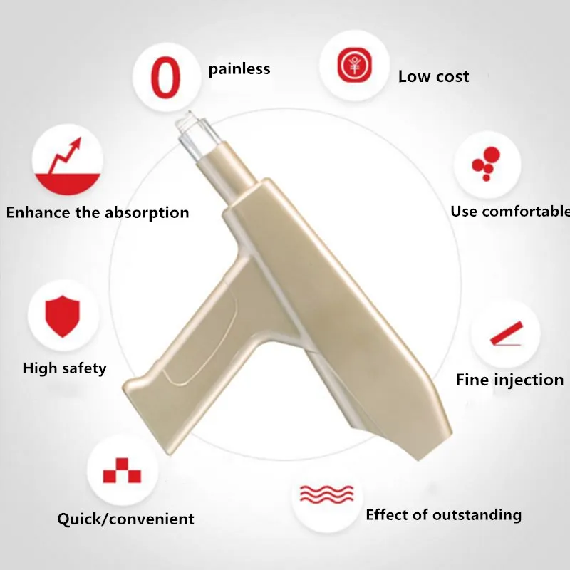 Нано микроиглы инъекции воды Пистолет Мезотерапия гидролифтинг воды инжектор иглы микрокристалл инъекция, инструменты