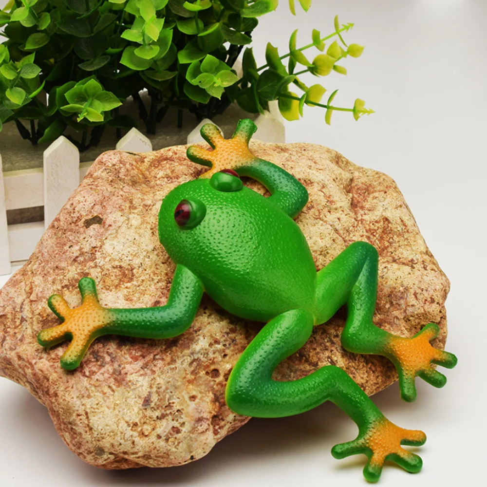 

Creative Simulation Frog Children Toys Soft Squishy Frog Toy Stretchable Rubber Frog Model Spoof Vent Toys For Children Kids
