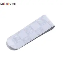 Из нержавеющей стали эластичный зажим для денег клетчатый узор кошелек папка для карт Зажимы для денег