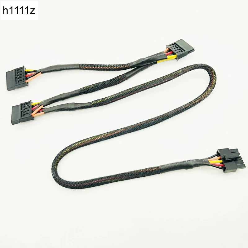 High Quality Black Sleeved 5Pin to 3*SATA Modular Power Supply Cables Adapter PSU SATA Power Cable for OCZ ZT/GreatWall 88CM NEW