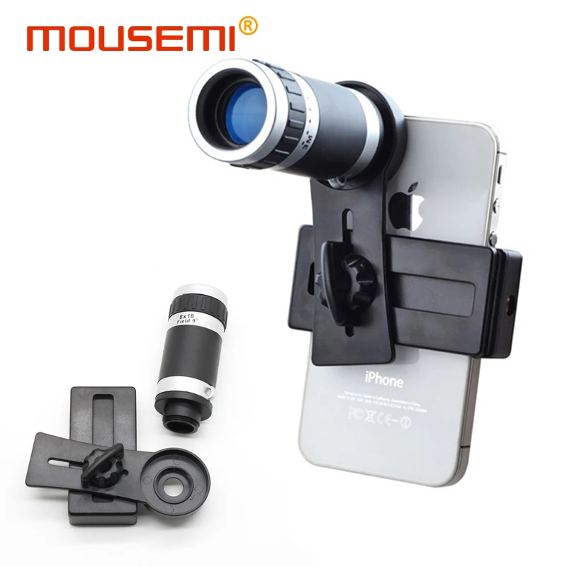 YAMIZOO Universal Clip 8x Telephone Lens For Mobile Phone Camera Lenses