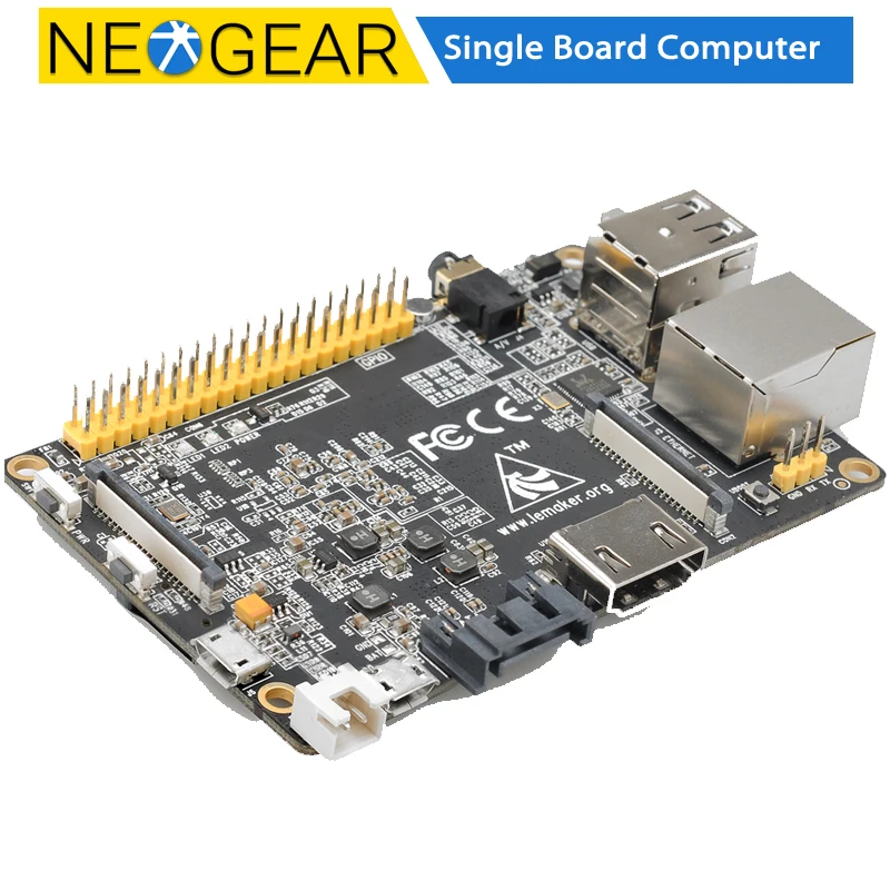 Banana Pro Single Board Computer - ARM Cortex-A7 Dual-Core CPU OTG 1GB RAM Onboard Ethernet Wi-Fi 40-Pin Header USB SATA2 | Электронные