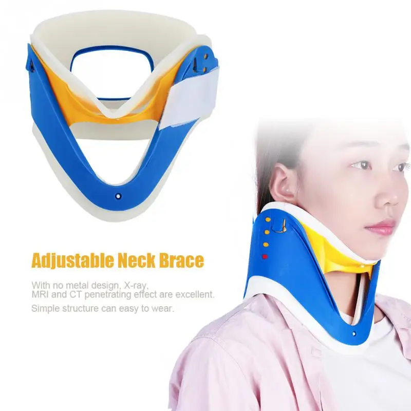 Регулируемый Neck Brace шейки фиксации тяги позвоночника Уход коррекции защиты боли подтяжки