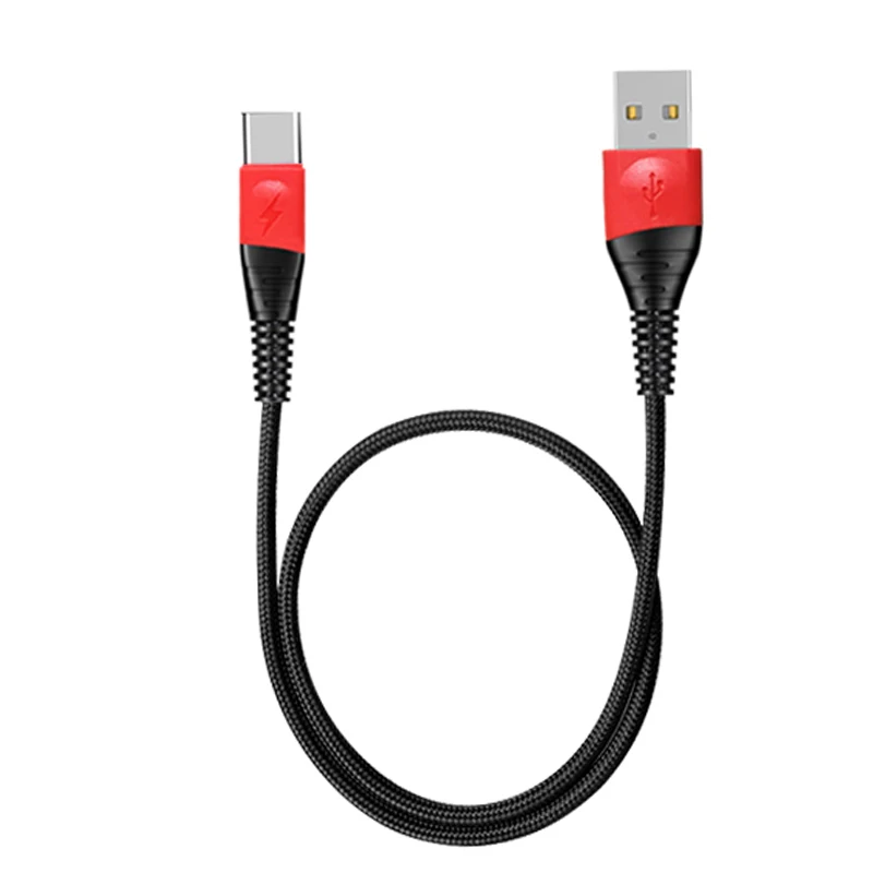 Usb-кабель FRLC для Xiaomi Redmi Note 7 mi 9 mi 8 кабель для быстрой зарядки и синхронизации данных type C для samsung S9 0,5 M 2M USB C кабель зарядное устройство - Цвет: Черный