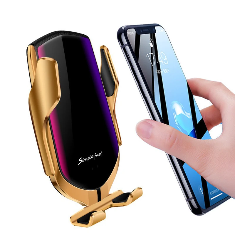 Smart Induction Car mount Wireless Charger For IPhone X XR XS Max 8 Plus S10 plus Fast quick Charging Air Vent Phone Holder | Мобильные