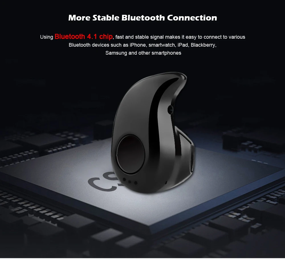 S530 Mini Wireless Bluetooth Earbuds Invisible Earphone with Microphone