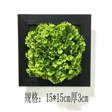 Черный 3D суккулентные растения имитация дерева фоторамка украшение стены домашний декор гостиной - Цвет: C